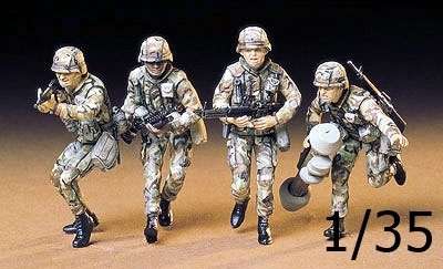 Amerykańscy żołnierze, plastikowe figurki do sklejania Tamiya 35133 w skali 1:35.-image_Tamiya_35133_1