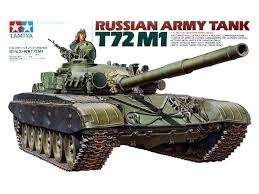Radziecki czołg T72M1, plastikowy model do sklejania Tamiya 35160 w skali 1:35.-image_Tamiya_35160_1