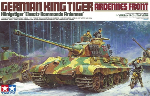 Niemiecki czołg ciężki King Tiger, plastikowy model do sklejania Tamiya 35252 w skali 1/35.-image_Tamiya_35252_1