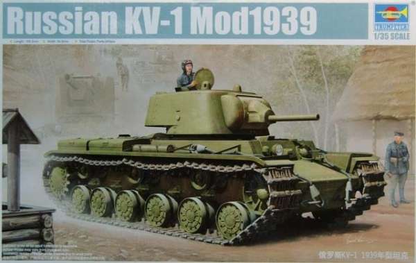 Radziecki czołg KV-1 w wersji z 1939r., plastikowy model do sklejania w skali 1/35.-image_Trumpeter_01561_1