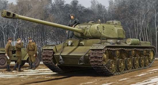 Plastikowy model do sklejania radzieckiego ciężkiego czołgu KV-122 w skali 1:35, model Trumpeter 01570. -image_Trumpeter_01570_1