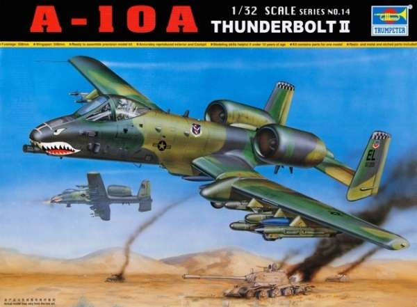 Szturmowy samolot A-10A Thunderbolt II w skali 1:32, model do sklejania Trumpeter 02214-image_Trumpeter_02214_1