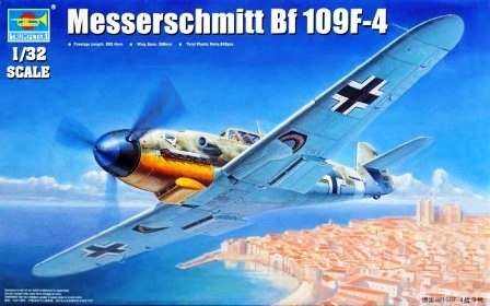 Niemiecki myśliwiec z okresu WWII - model_do_sklejania_Messerschmitt Bf 109F-4_trumpeter_02292_image_2-image_Trumpeter_02292_3