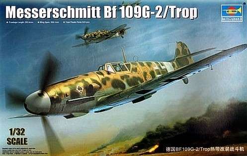 German WWII fighter Messerschmitt Bf109G-2/Trop model_do_sklejania_trumpeter_02295_image_1-image_Trumpeter_02295_1