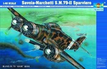 Model Savoia-Marchetti S.M.79-II Sparviero Trumpeter 02817_image_1-image_Trumpeter_02817_1