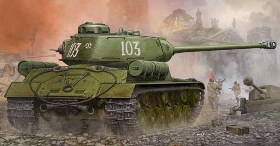 Radziecki czołg ciężki IS-2 , plastikowy model do sklejania Trumpeter 05588 w skali 1:35-image_Trumpeter_05588_1