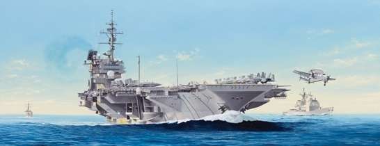 Amerykański lotniskowiec USS Constellation CV-64, plastikowy model do sklejania Trumpeter 05620 w skali 1:350.-image_Trumpeter_05620_1