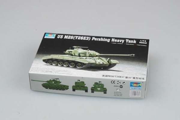 Trumpeter Modellbausatz US M26 Pershing – Maßstab 1:72, Für Modellbauer Ab 14 Jahren