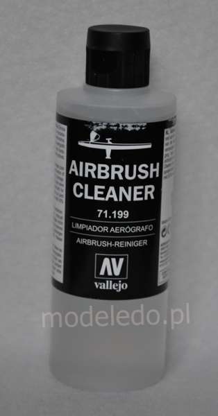 Airbrush Cleaner 200 ml. - profesjonalny płyn do czyszczenia aerografu, Vallejo 71199.-image_Vallejo_71199_1