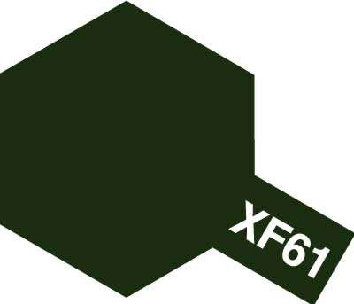 Modelarska matowa farba akrylowa w kolorze XF-61 Dark Green o pojemności 23ml, Tamiya 81361.-image_Tamiya_81361_1
