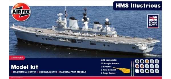 Lotniskowiec HMS Illustrious w skali 1:350, zestaw modelarski z klejem i farbami airfix_a50059_image_1-image_Airfix_A50059_1