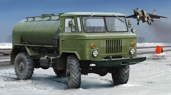 Radziecka wojskowa cysterna GAZ-66 , plastikowy model do sklejania Trumpeter 01018 w skali 1:35-image_Trumpeter_01018_1