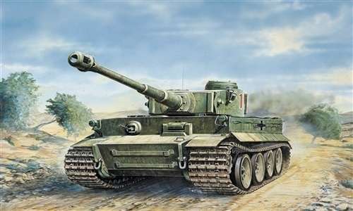 Model czołgu Tiger I wersja E/H1 do sklejania w skali 1/35.-image_Italeri_0286_1