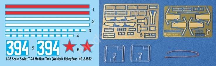 Soviet T-28 Medium Tank (Welded) model_do_sklejania_radzieckiego_czolgu_sredniego_t_28_hobby_boss_83852_image_4-image_Hobby Boss_83852_5