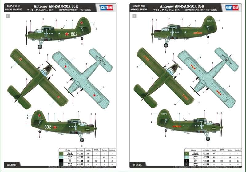 Model samolotu Antonov An-2 An-2CX Colt do sklejania - Hobby Boss 81705 - image_3-image_Hobby Boss_81705_3