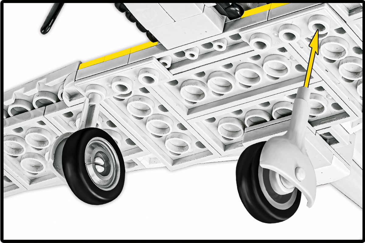 Podwozie samolotu Ki-61 z Cobi 5872