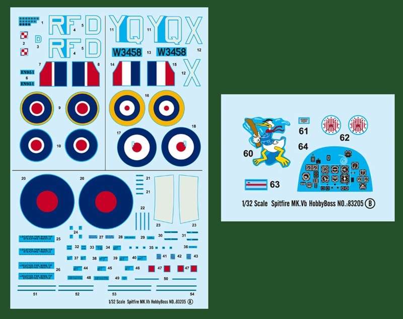 Supermarine Spitfire Mk.Vb model do sklejania w sklai 1:32 hobby_boss_83205_image_2-image_Hobby Boss_83205_3