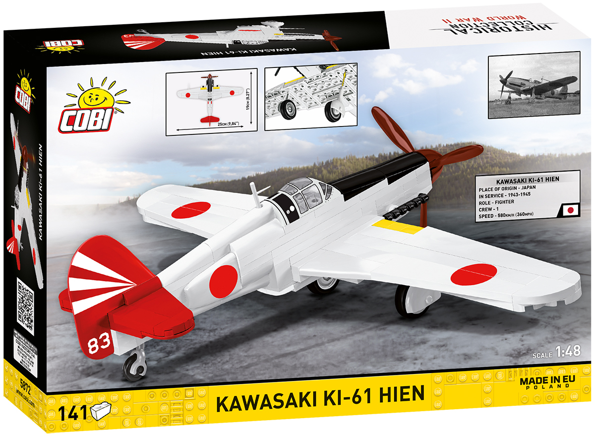 Japoński myśliwiec Kawasaki Ki-61 Hien zestaw Cobi 5872