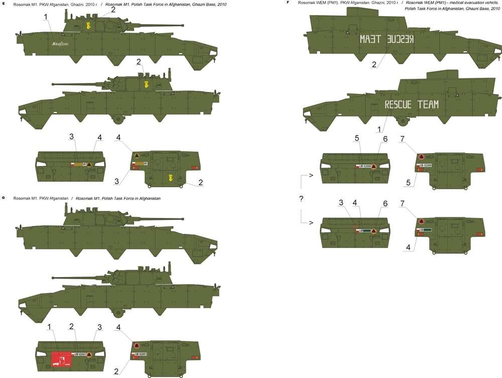 35D29 Polska kalkomania - KTO Rosomak - cz.1 skala 1:35
