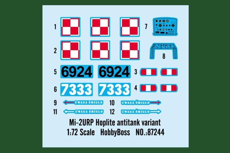 Plastikowy model helikoptera Mi-2URP Hoplite z polskimi oznaczeniami Trumpeter 87244 - sklep modeledo - image_3-image_Hobby Boss_87244_3