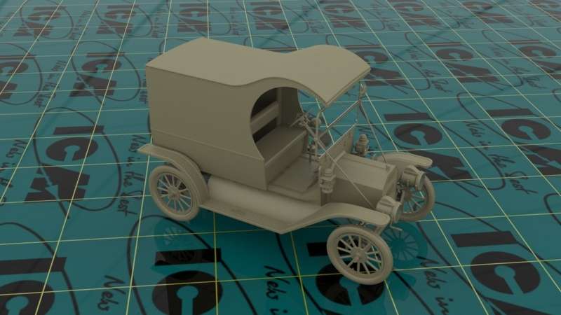 ICM 24008 w skali 1:24 - Model T1912 Light Delivery Car - image h-image_ICM_24008_3