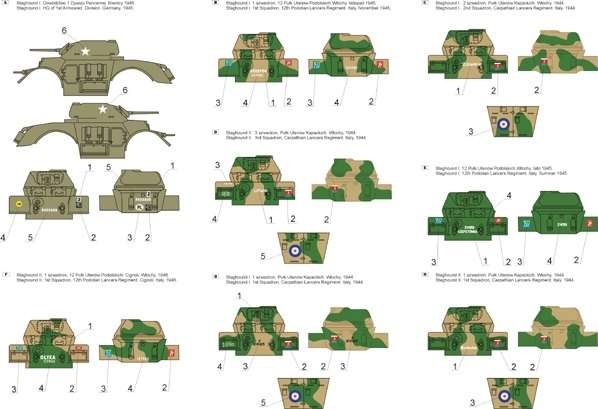 35D34 Polska kalkomania - Staghound w PSZ cz.2 - 1/35
