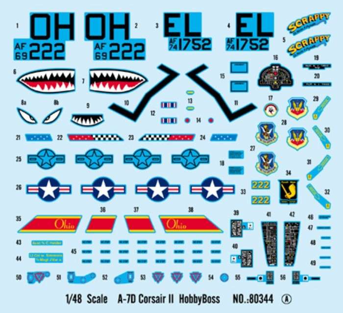 Plastikowy model Hobby Boss 80344 A-7D Corsair II do sklejania - image_3-image_Hobby Boss_80344_2