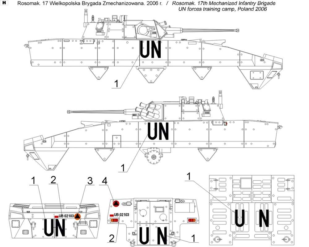35D29 Polska kalkomania - KTO Rosomak - cz.1 skala 1:35