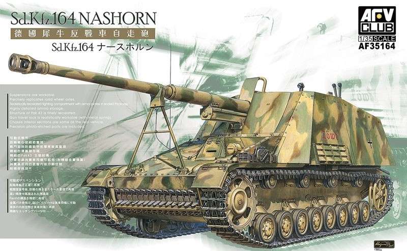 AFV Club AF35164 w skali 1:35 - model Sd.Kfz.164 Nashorn do sklejania - image a-image_AFV Club_AF35164_1