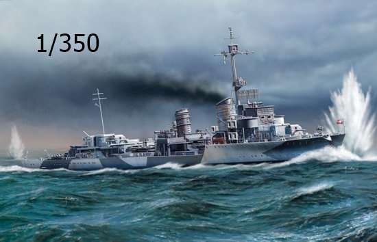 Niemiecki niszczyciel Z-26, plastikowy model do sklejania Dragon 1064 w skali 1/350.-image_Dragon_1064_1