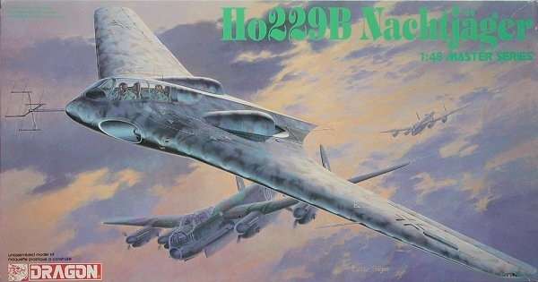 Niemiecki samolot Horten Ho229B typu latające skrzydło, plastikowy model do sklejania Dragon 5511 w skali 1:48-image_Dragon_5511_1