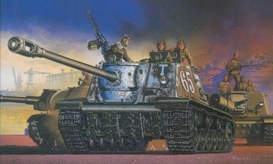 Model radzieckiego niszczyciela czołgów ISU-122S/152, plastikowy model do sklejania Dragon 6047 w skali 1/35.-image_Dragon_6047_1