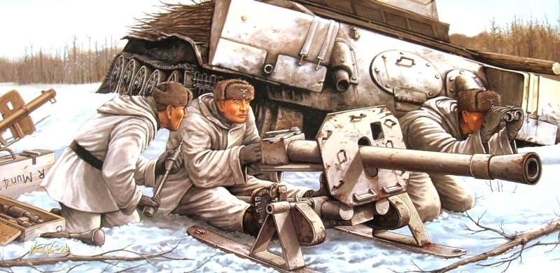 Niemiecki ciężki granatnik przeciwpancerny 8.8 cm Raketenwerfer 43 wraz z załogą, plastikowy model do sklejania Dragon 6097 w skali 1:35.-image_Dragon_6097_1