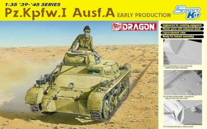 Niemiecki czołg lekki Panzerkampfwagen I wersja A , plastikowy model do sklejania Dragon 6289 w skali 1:35-image_Dragon_6289_1