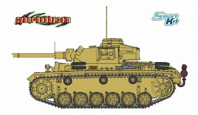 Plastikowy model niemieckiego czołgu do sklejania PZ III FL, model Dragon 6616 w skali 1:35.-image_Dragon_6616_1