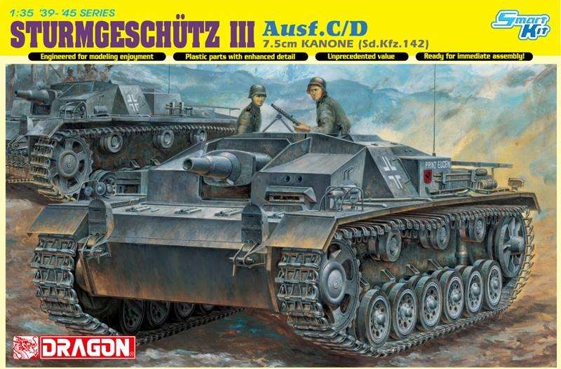 Model do sklejania niemieckiego uniwersalnego działa samobieżnego Sturmgeschutz III ( Stug III )w skali 1:35, model Dragon 6851.-image_Dragon_6851_1