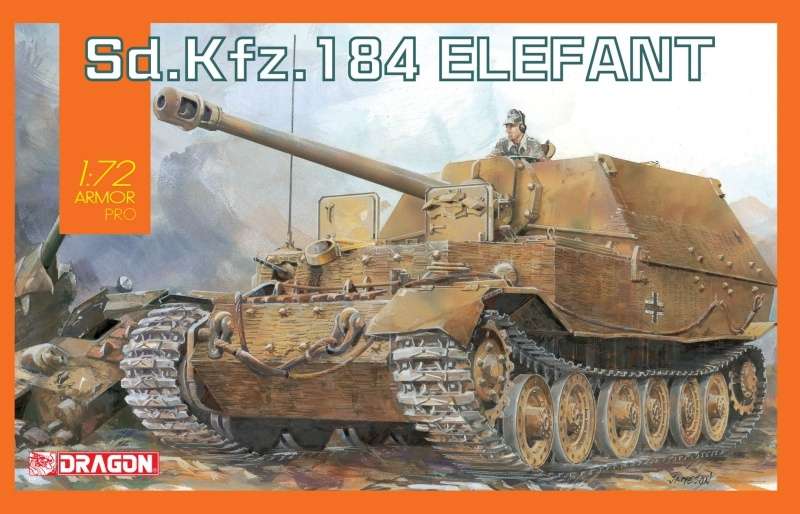 Dragon 7515 w skali 1:72 - model Sd.Kfz.184 Elefant do sklejania - image dra7515_1-image_Dragon_7515_1