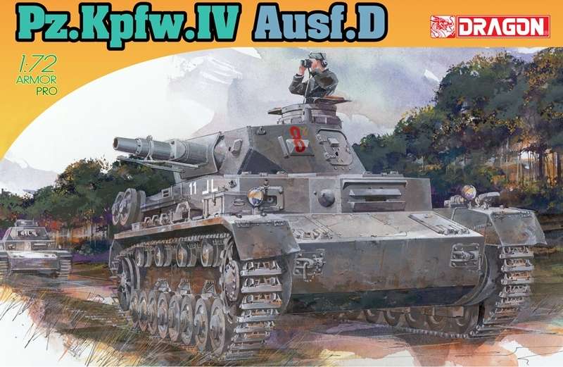 Niemiecki czołg średni PZ IV D , plastikowy model do sklejania Dragon 7530 w skali 1:72-image_Dragon_7530_1