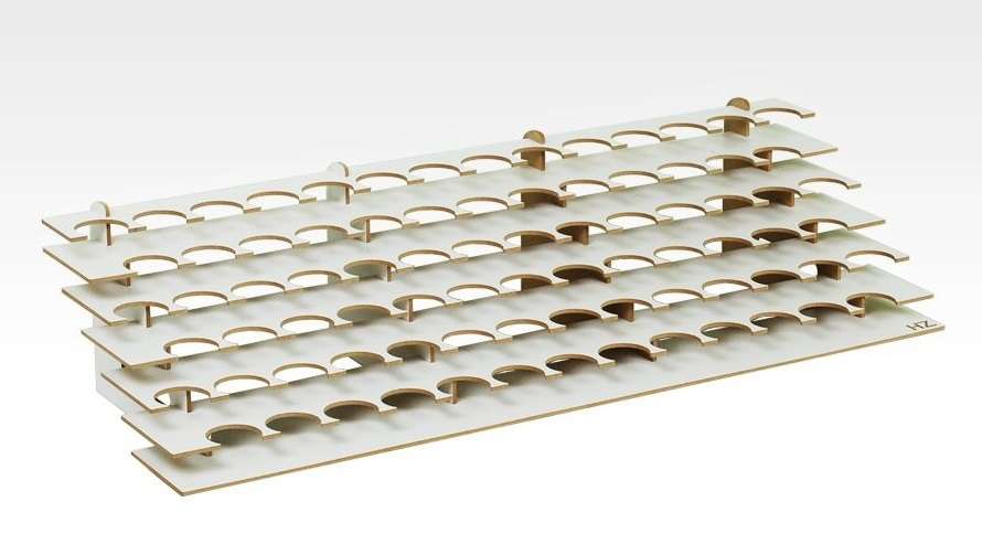 Modelarski duży stojak na farby do średnicy 36mm x 81szt, Hobby Zone S2b-image_Hobby Zone_S2b_1