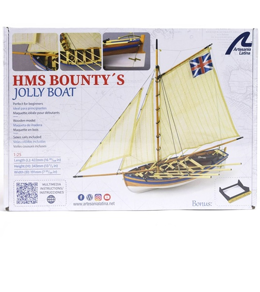 model_drewniany_do_sklejania_artesania_19004_hms_bounty_jolly_boat_hobby_shop_modeledo_image_1-image_Artesania Latina_19004_1