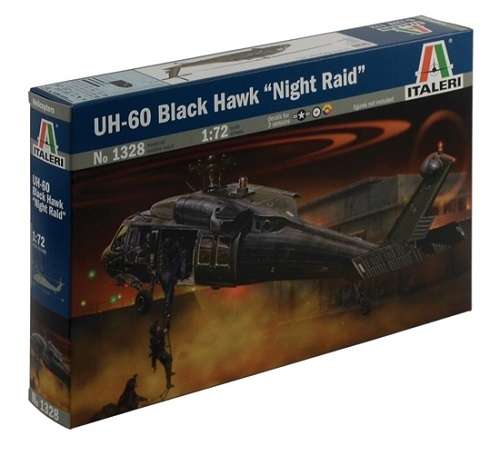 Amerykański śmigłowiec wielozadaniowy UH-60/MH-60, plastikowy model do sklejania Italeri 1328 w skali 1:72-image_Italeri_1328_1