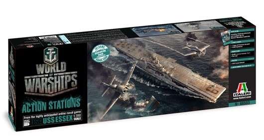 Plastikowy model do sklejania amerykańskiego lotniskowca USS Essex w skali 1:700, model Italeri 46503 z serii 