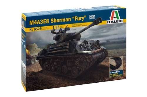 Amerykański czołg M4A3E8 Sherman, plastikowy model do sklejania Italeri 6529 w skali 1:35-image_Italeri_6529_1