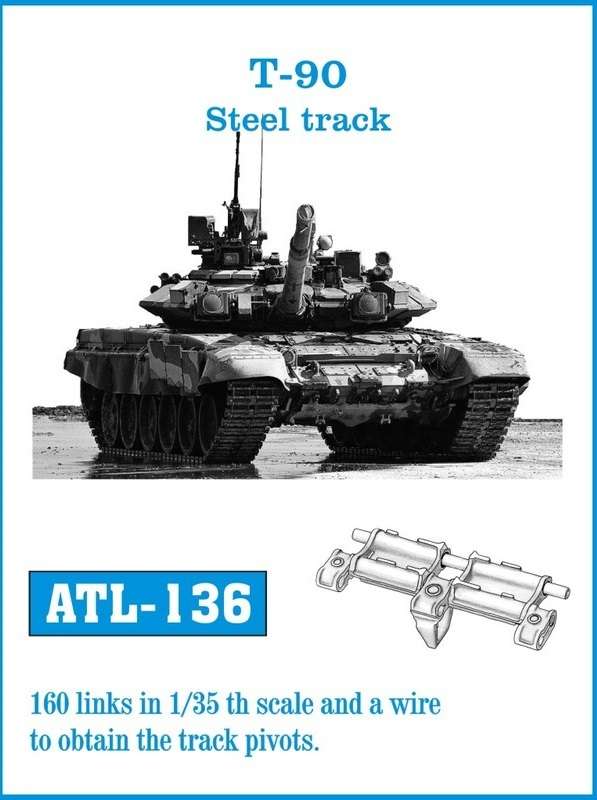 Metalowe gąsienice do modelu T-90 w skali 1:35, Friulmodel ATL-136-image_Friulmodel_Friulmodel ATL-136_1