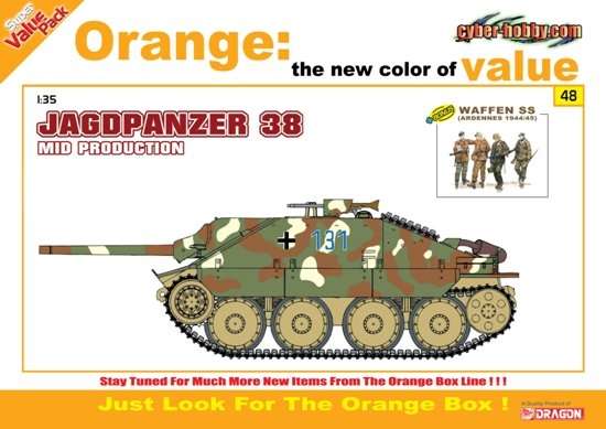 Niemieckie działo pancerne Jagdpanzer 38, plastikowy model do sklejania Dragon 9148 w skali 1:35.-image_Dragon_9148_1