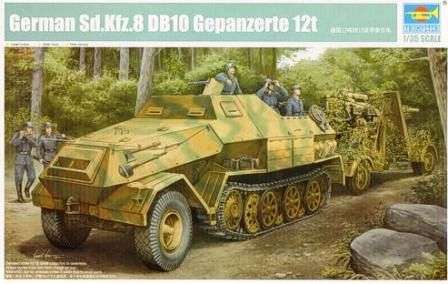 Plastikowy model redukcyjny opancerzonego ciągnika Sdkfz.8 do sklejania, model Trumpeter 01584.-image_Trumpeter_01584_1