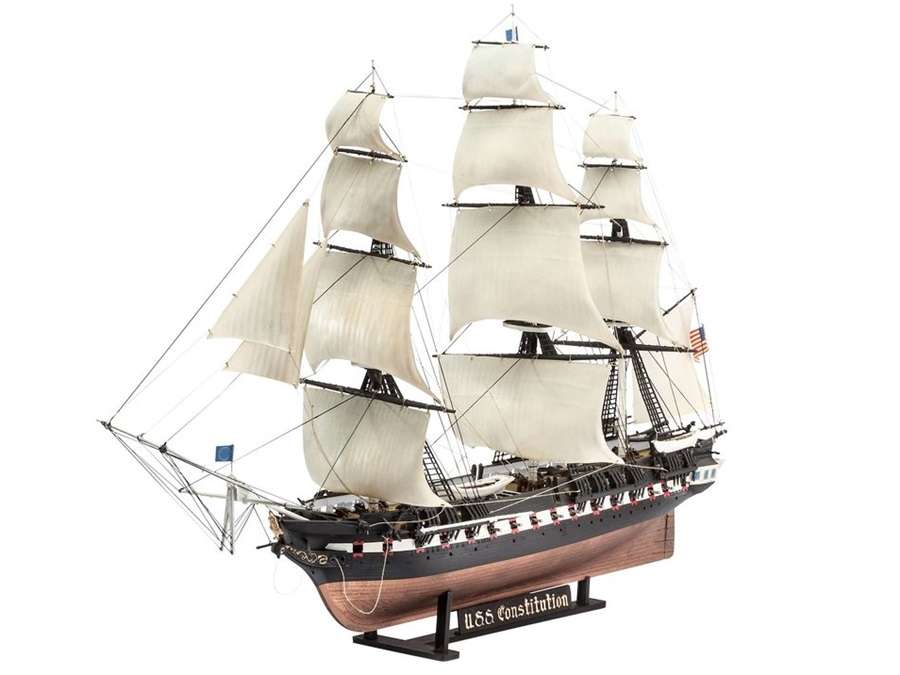 Amerykańska fregata USS Constitution, plastikowy model do sklejania Revell 05472 w skali 1:146-image_Revell_05472_1