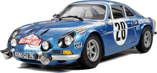 Francuski samochód Alpine Renault A110 Monte-Carlo 71, plastikowy model do sklejania Tamiya 24278 w skali 1:24-image_Tamiya_24278_1