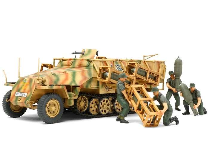 Podstawowy półgąsienicowy transporter opancerzony Mittlerer Schutzenpanzerwagen Sd.Kfz. 251/1, plastikowy model do sklejania Tamiya 32566 w skali 1:48-image_Tamiya_32566_1