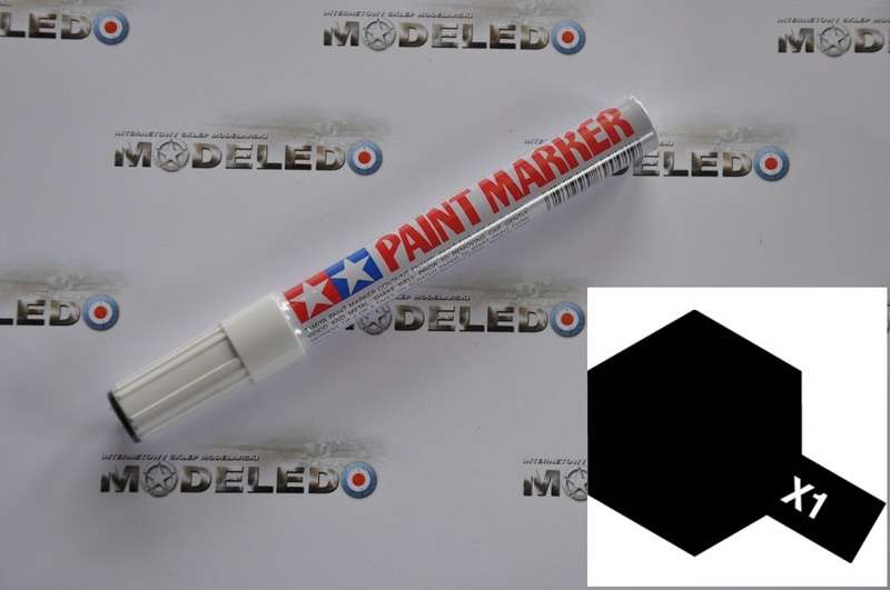 Farba modelarska emaliowa - marker Tamiya 89001 w kolorze X-1 Black-image_Tamiya_89001_1